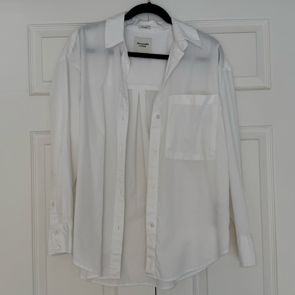 Abercrombie & Fitch Oversized White Shirt